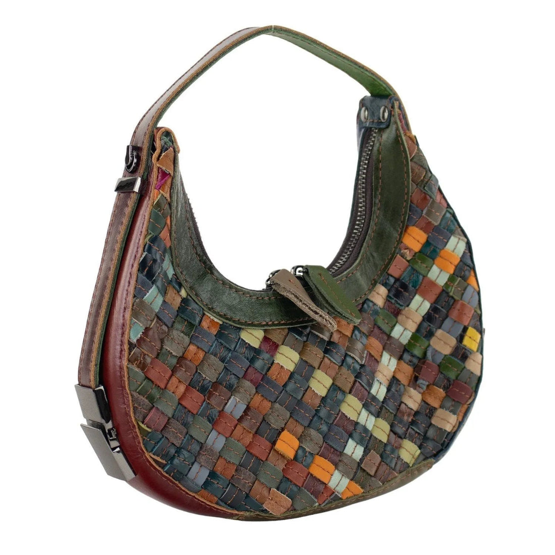 Bandolera góndola de Piel Pregato Mosaic - KimondoShop