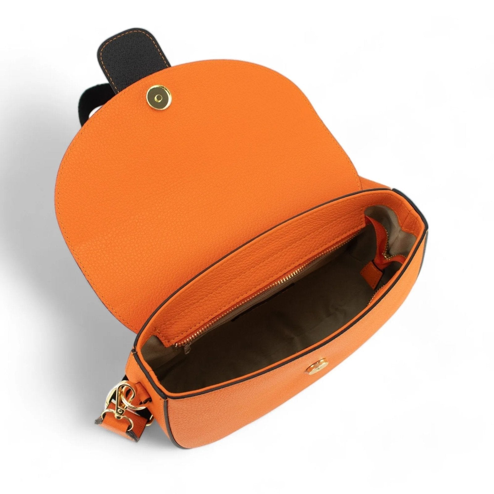 Bandolera Piel Pregato Aria Naranja - KimondoShop