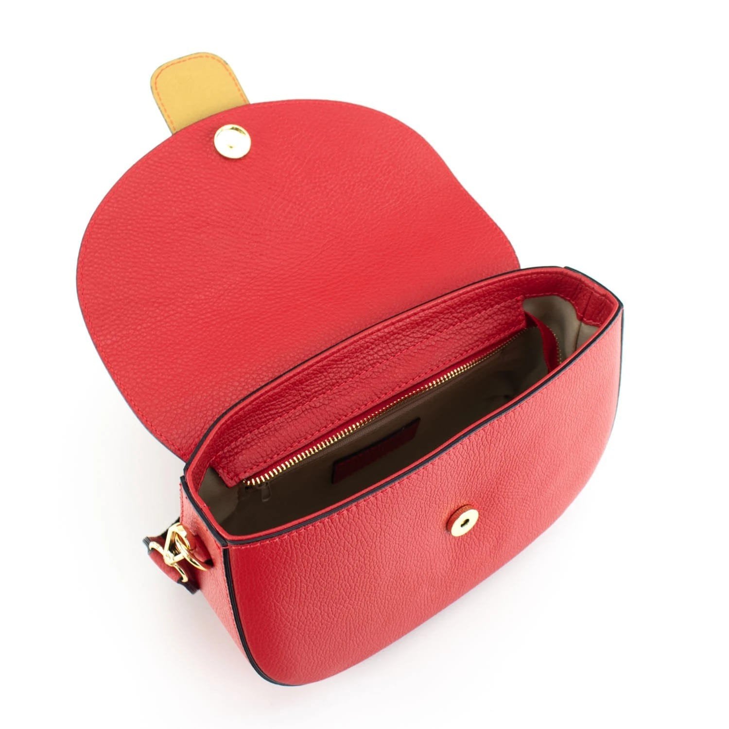 Bandolera Piel Pregato Aria Rojo - KimondoShop