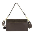 Bandolera Piel Pregato Fíbula Ante Chocolate - KimondoShop