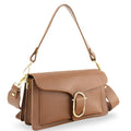 Bandolera Piel Pregato Fíbula Camel - KimondoShop