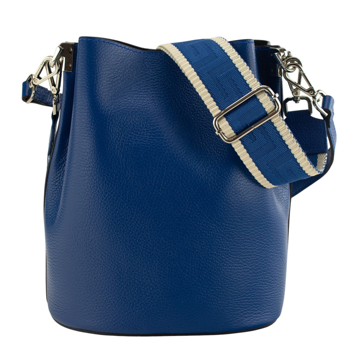 Bandolera Piel Pregato Secchio Azul eléctrico - KimondoShop