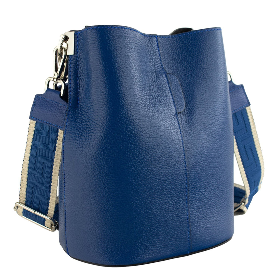 Bandolera Piel Pregato Secchio Azul eléctrico - KimondoShop