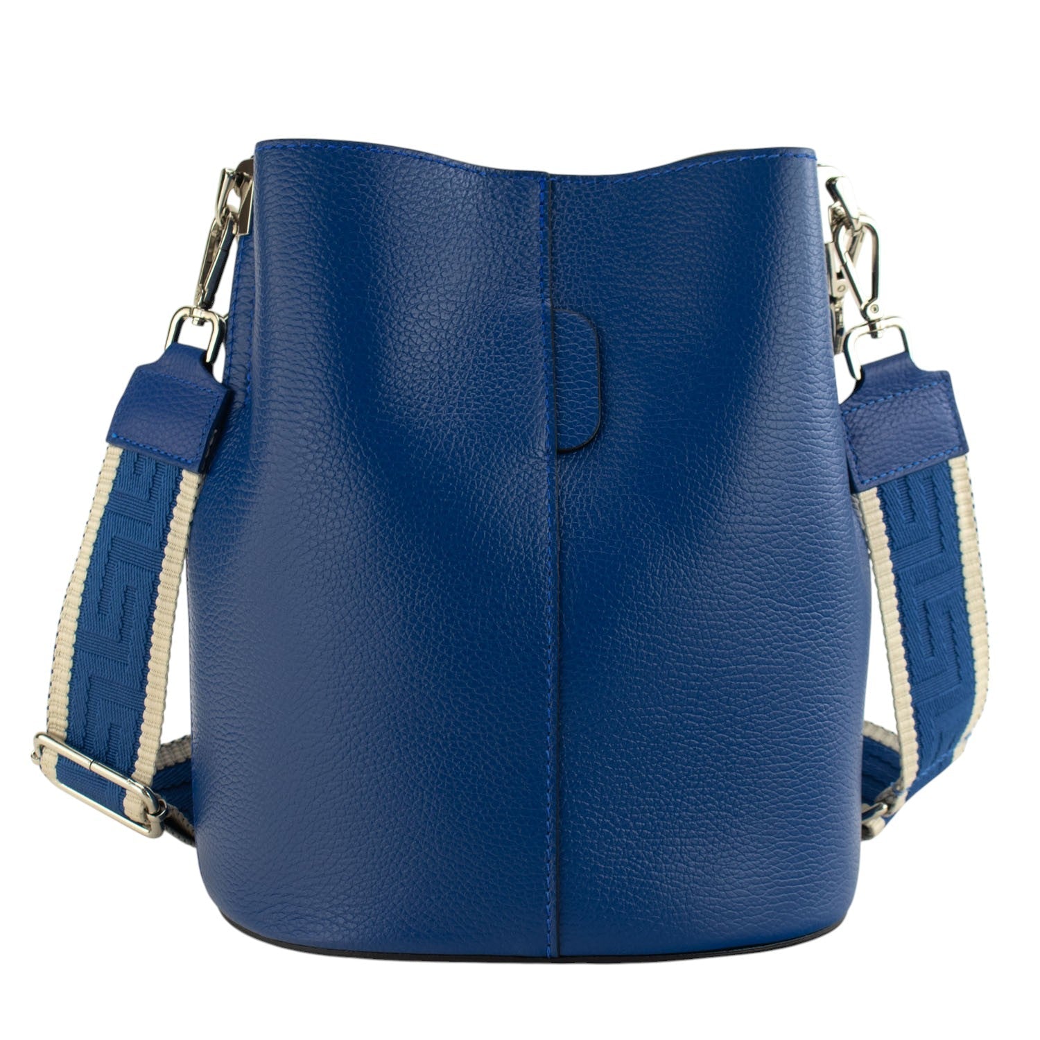 Bandolera Piel Pregato Secchio Azul eléctrico - KimondoShop