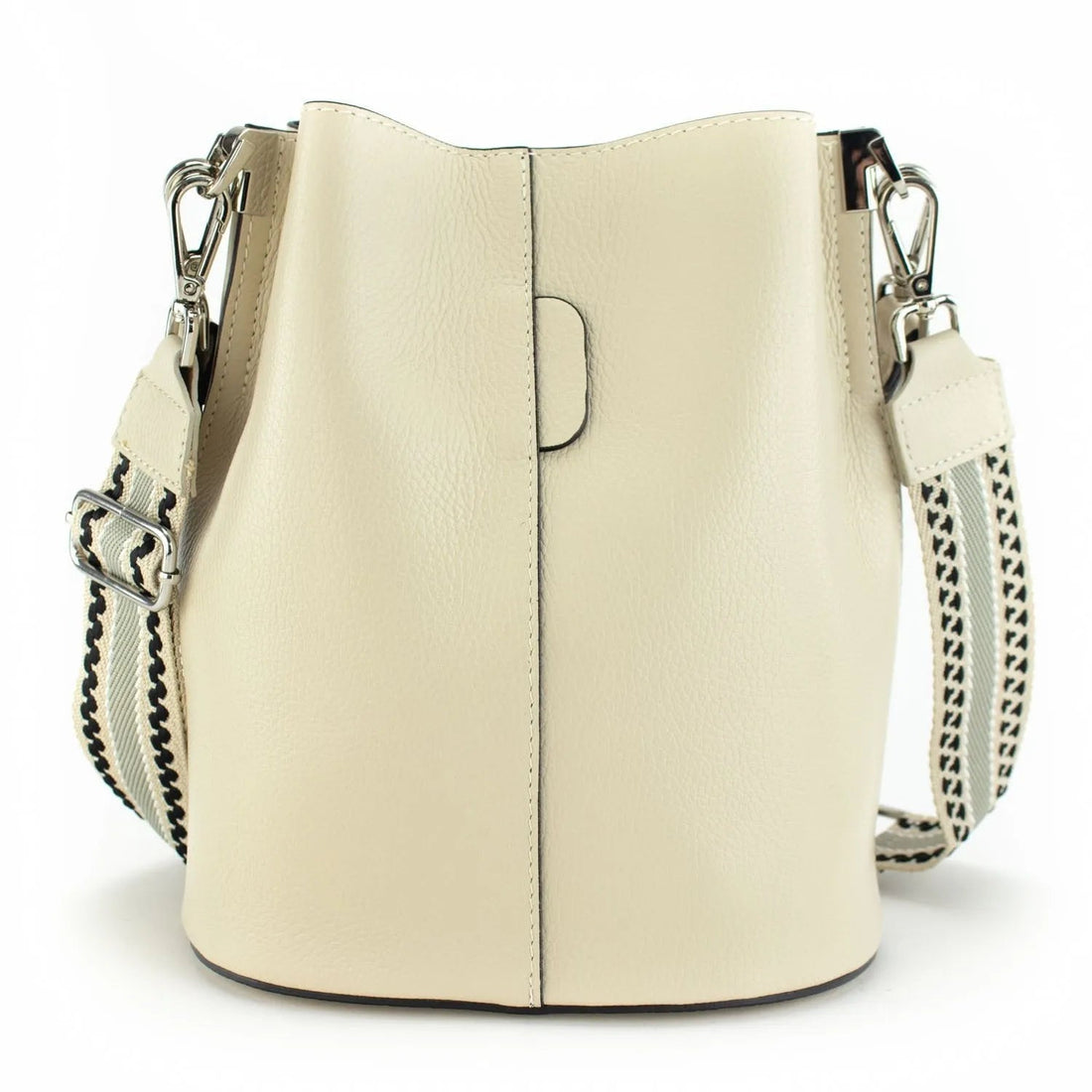 Bandolera Piel Pregato Secchio Beige - KimondoShop