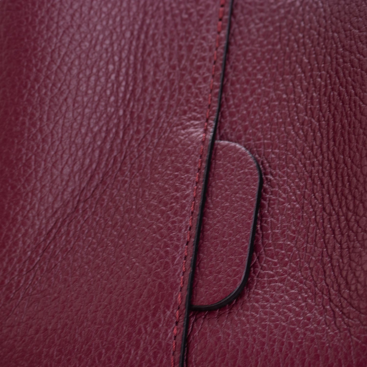Bandolera Piel Pregato Secchio Burdeos cinta lisa - KimondoShop