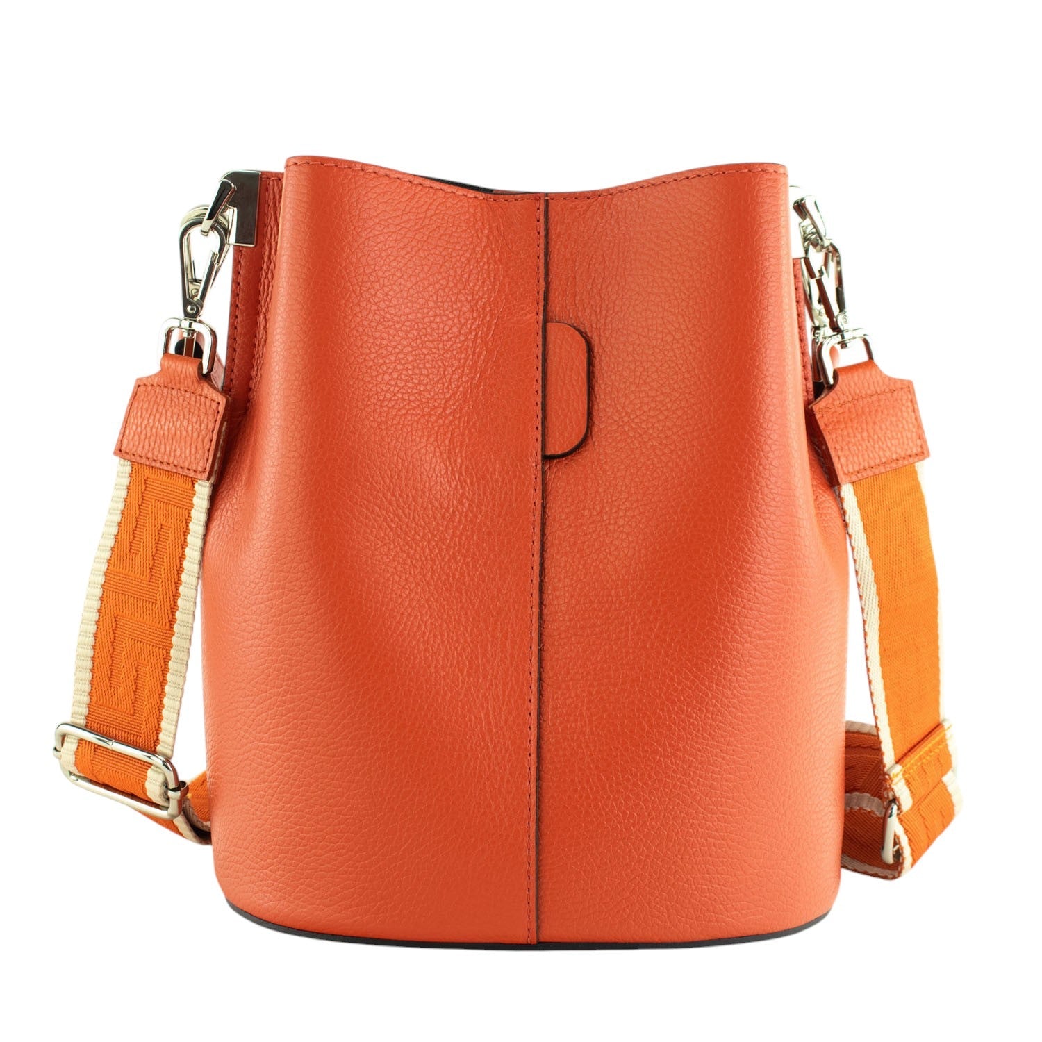 Bandolera Piel Pregato Secchio Naranja - KimondoShop