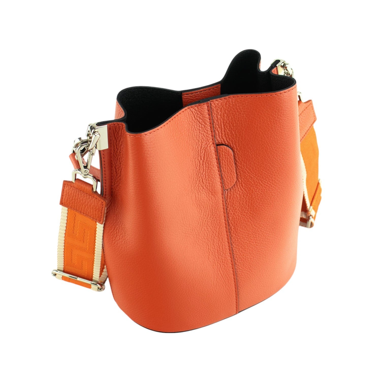 Bandolera Piel Pregato Secchio Naranja - KimondoShop