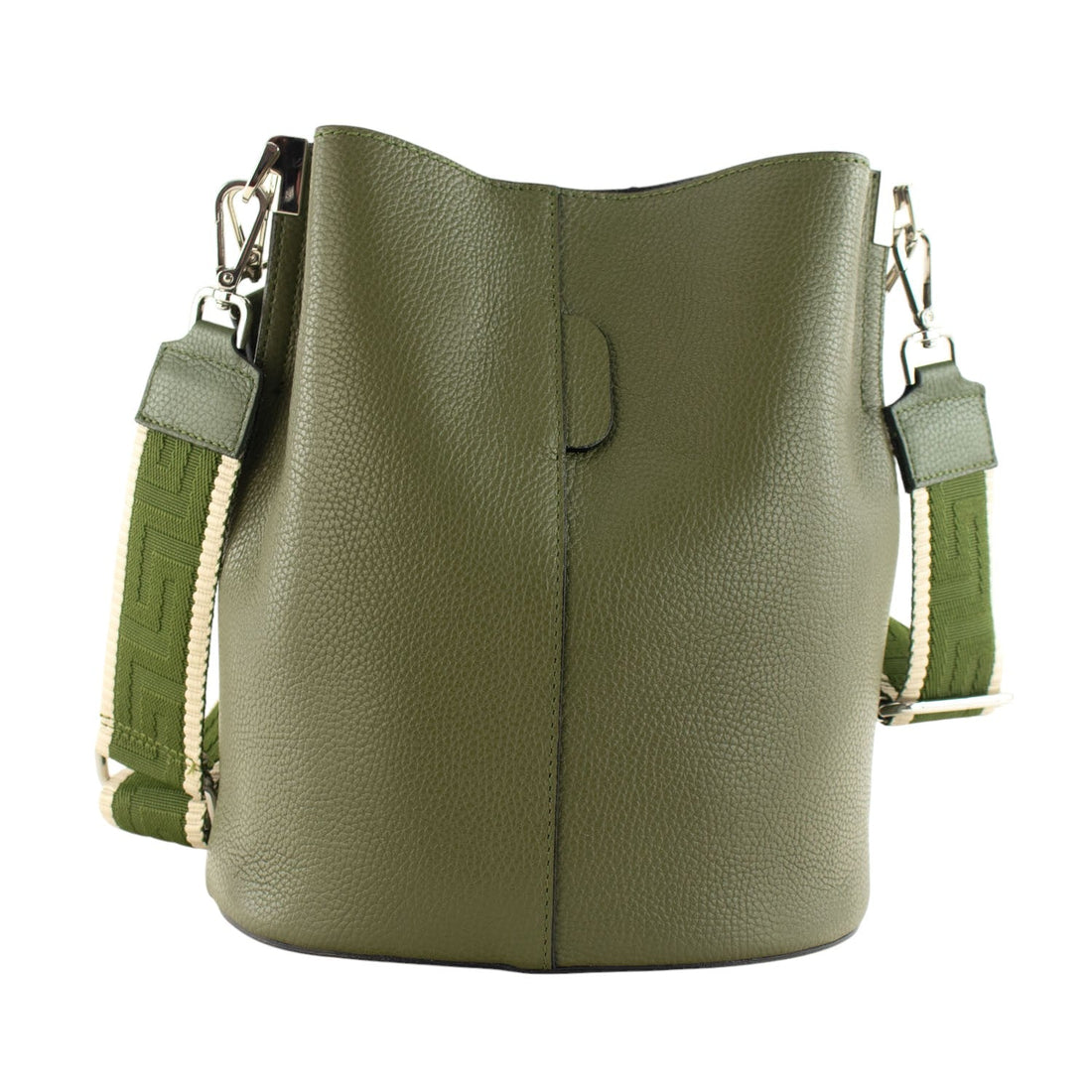 Bandolera Piel Pregato Secchio Verde Oliva - KimondoShop