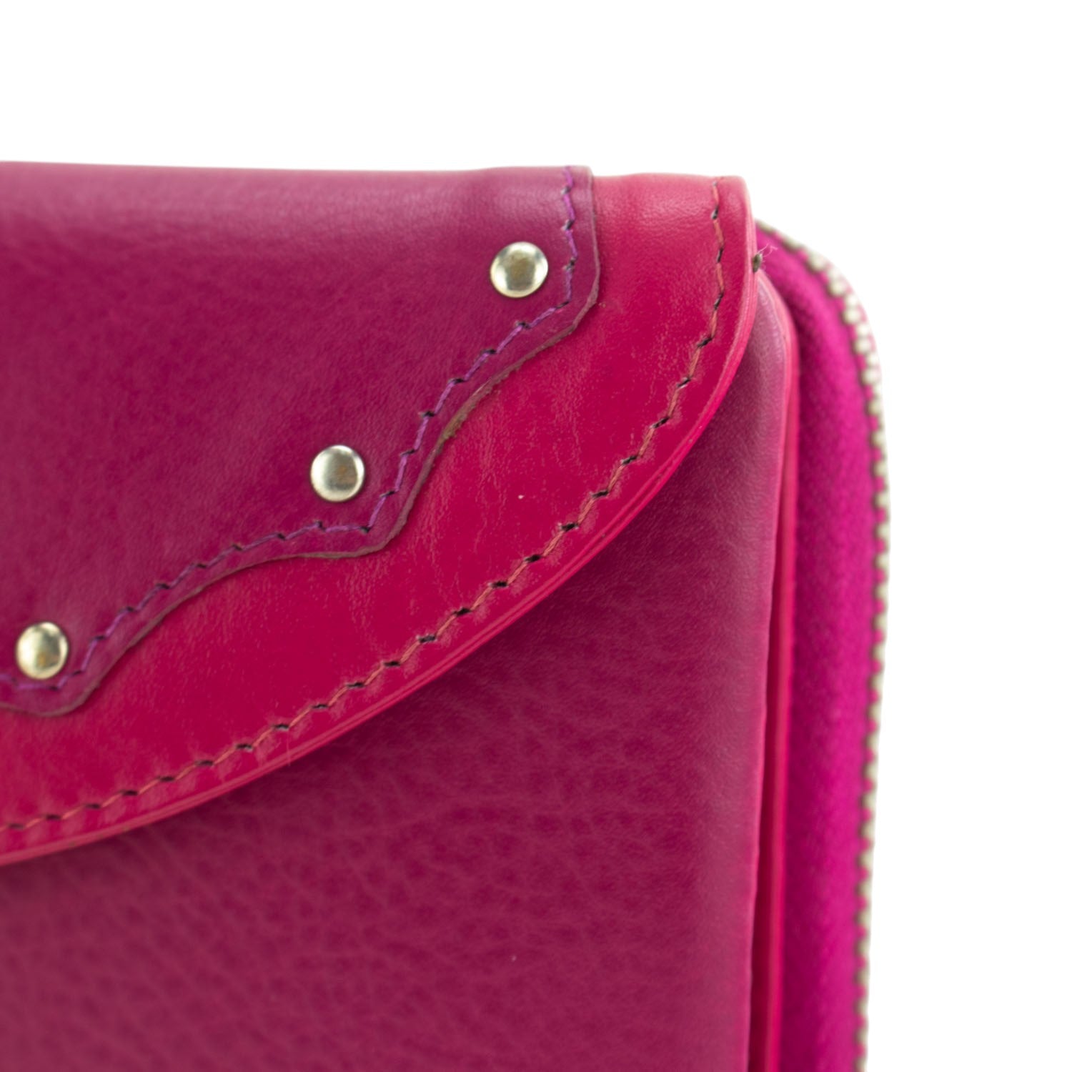 Billetero de piel Premium Pregato Diva Fucsia - KimondoShop