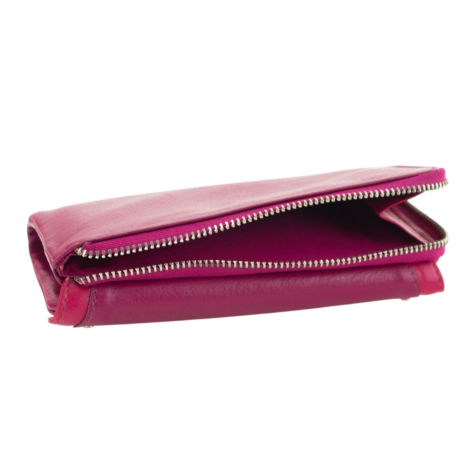 Billetero de piel Premium Pregato Diva Fucsia - KimondoShop
