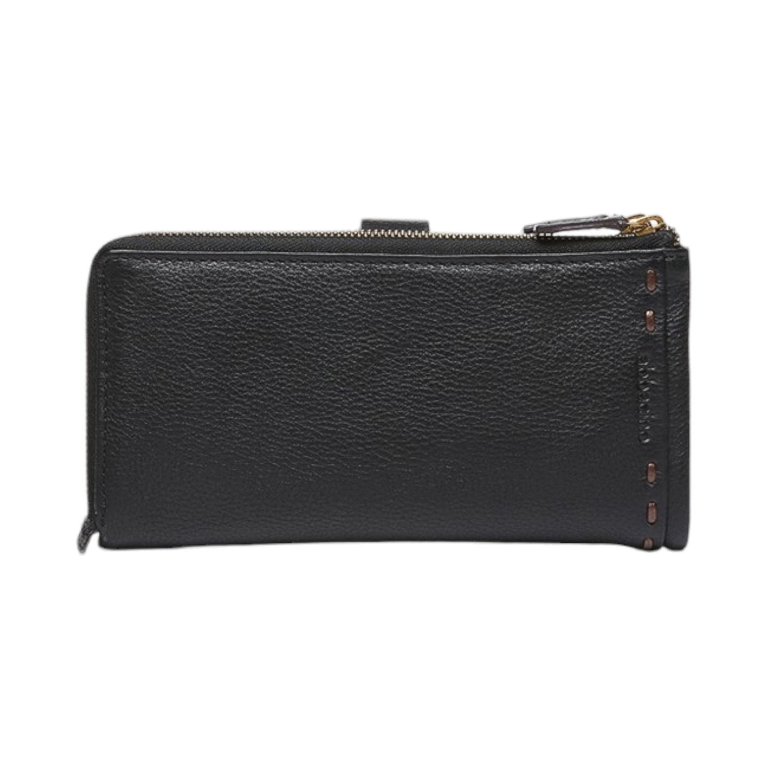 Billetero largo en piel Abbacino Baker Negro - KimondoShop