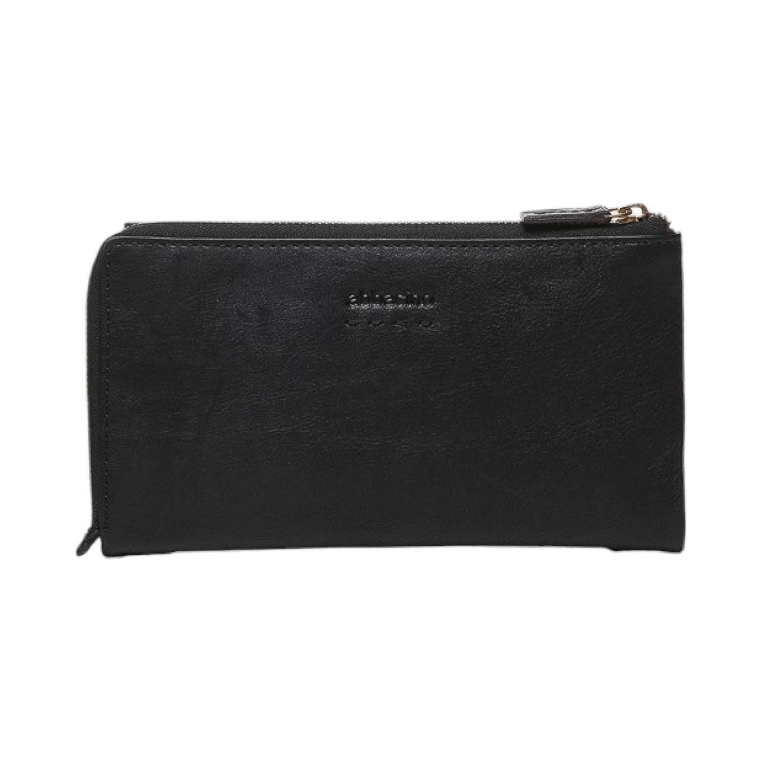 Billetero largo en piel Abbacino Johnson Negro - KimondoShop