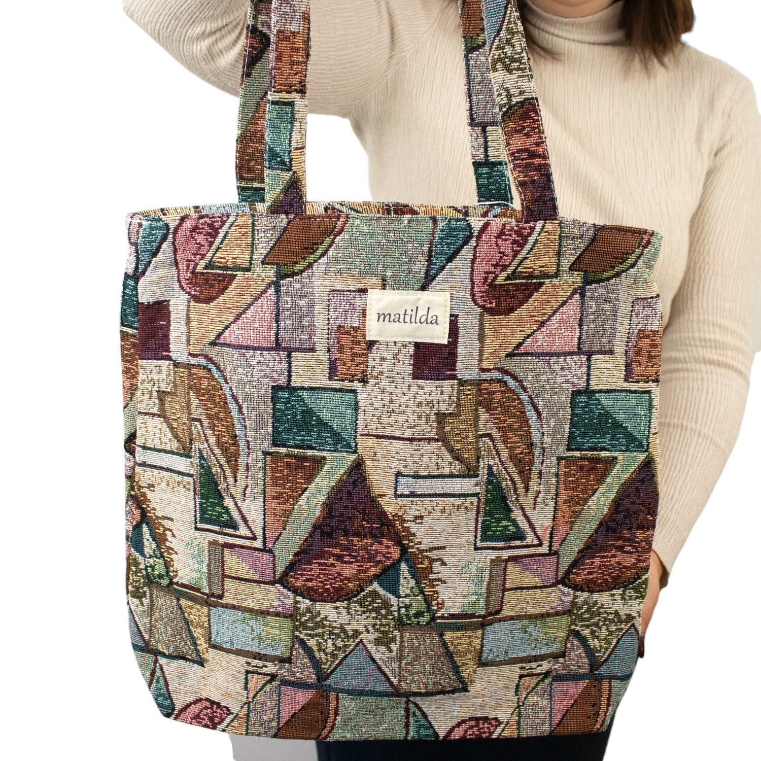 Bolsa tote pequeña La Matilda Print Abstracto - KimondoShop