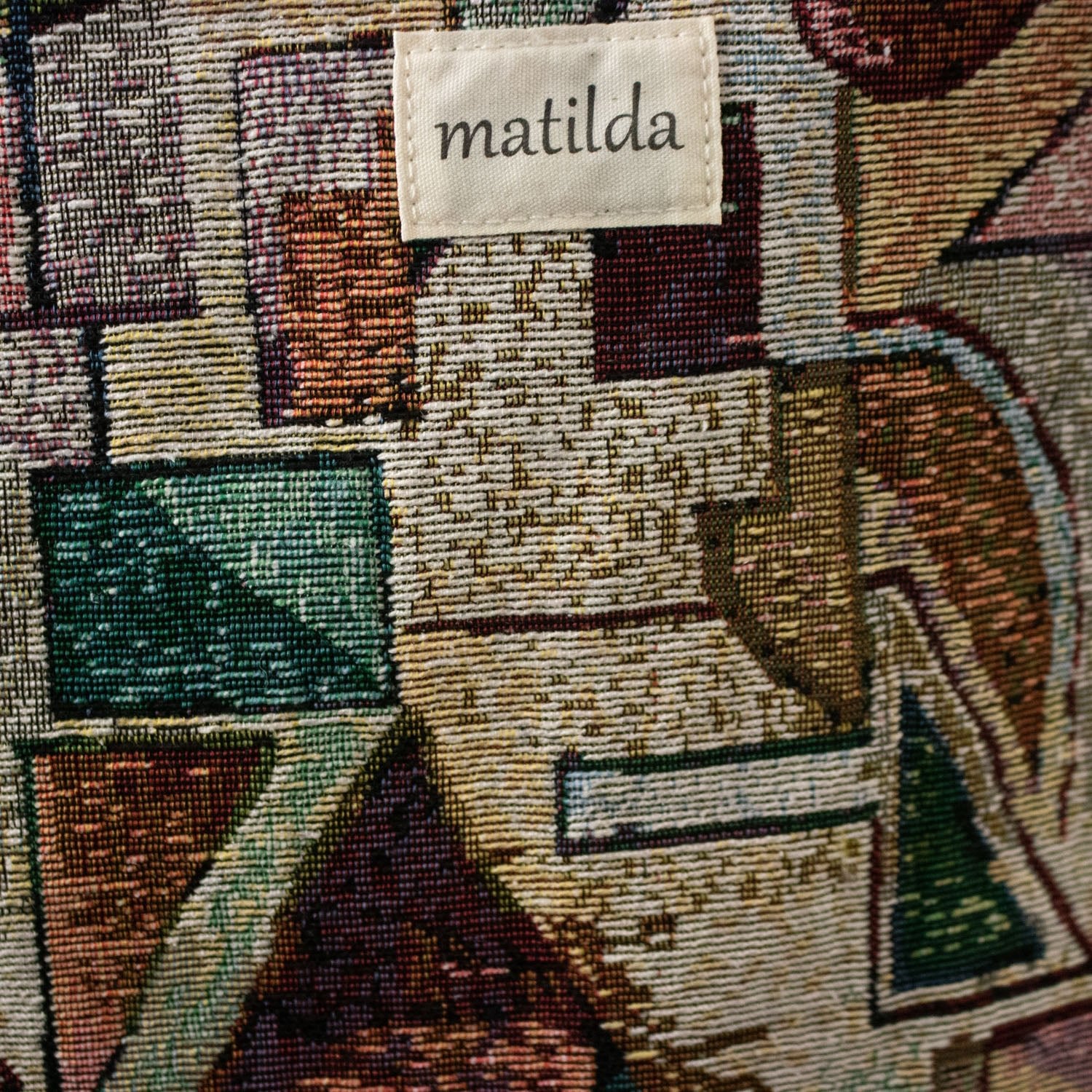 Bolsa tote pequeña La Matilda Print Abstracto - KimondoShop