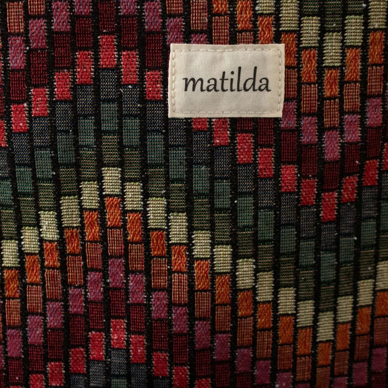 Bolsa tote pequeña La Matilda Print Zigzag grande - KimondoShop