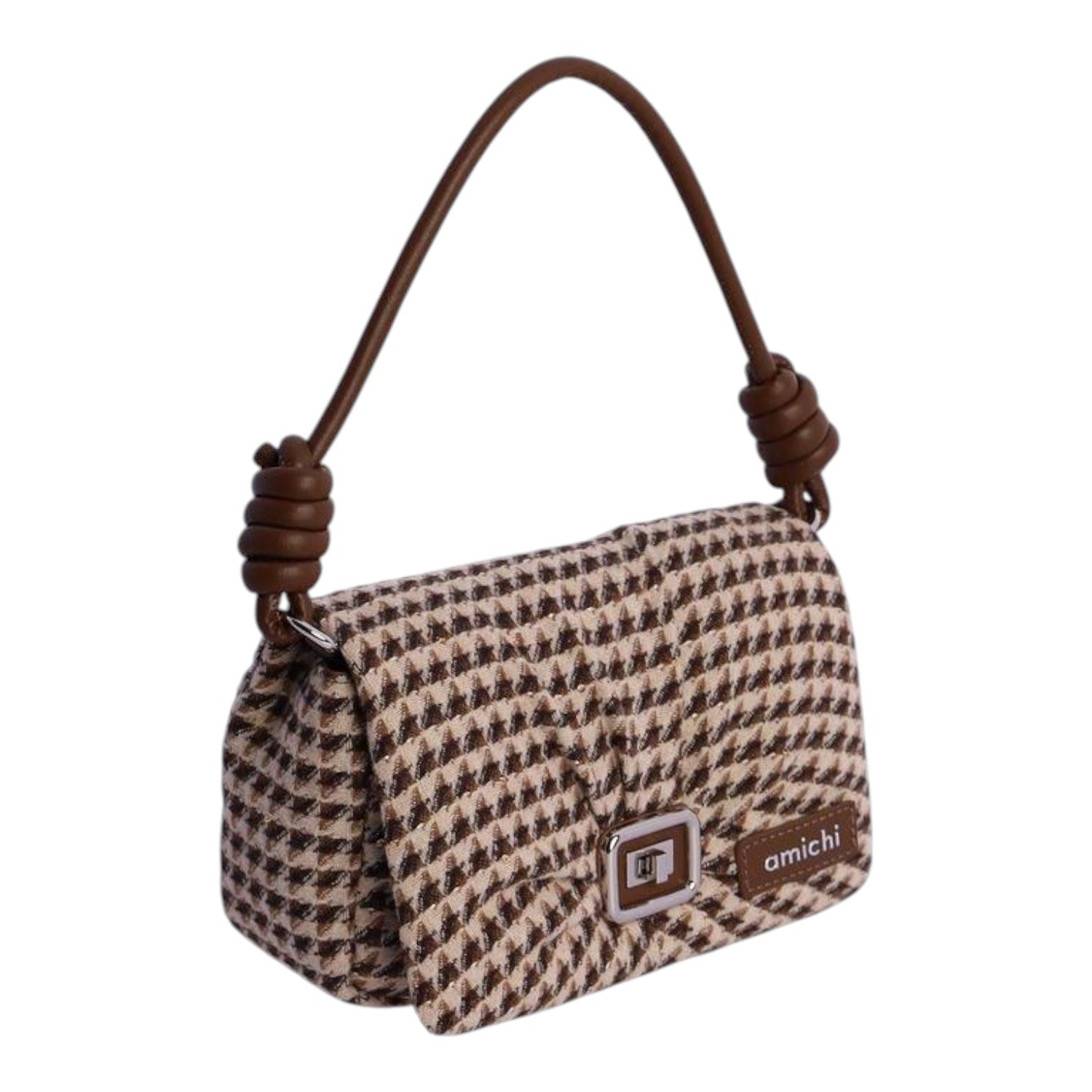 Bolso baguette Amichi Beat Marrón - KimondoShop