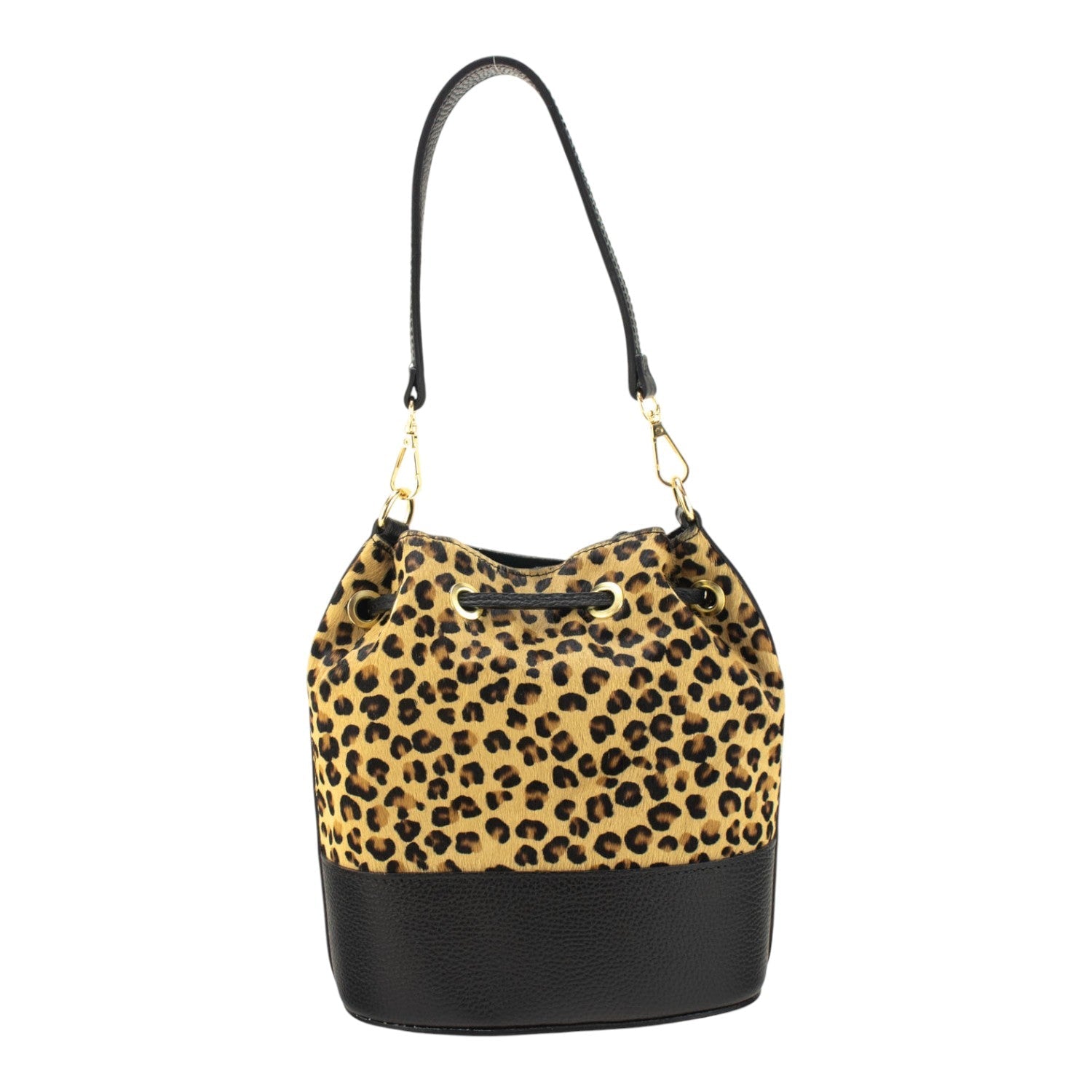 Bolso bombonera en Piel Pregato Ayra Guepardo - KimondoShop