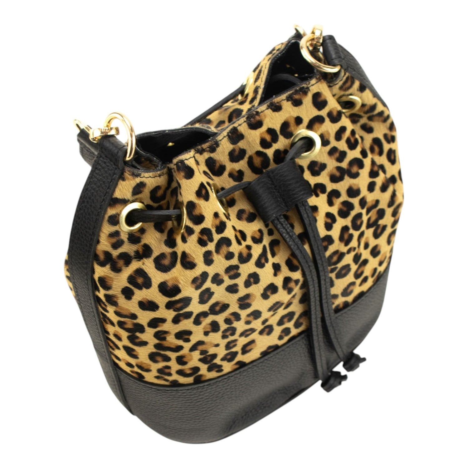 Bolso bombonera en Piel Pregato Ayra Guepardo - KimondoShop