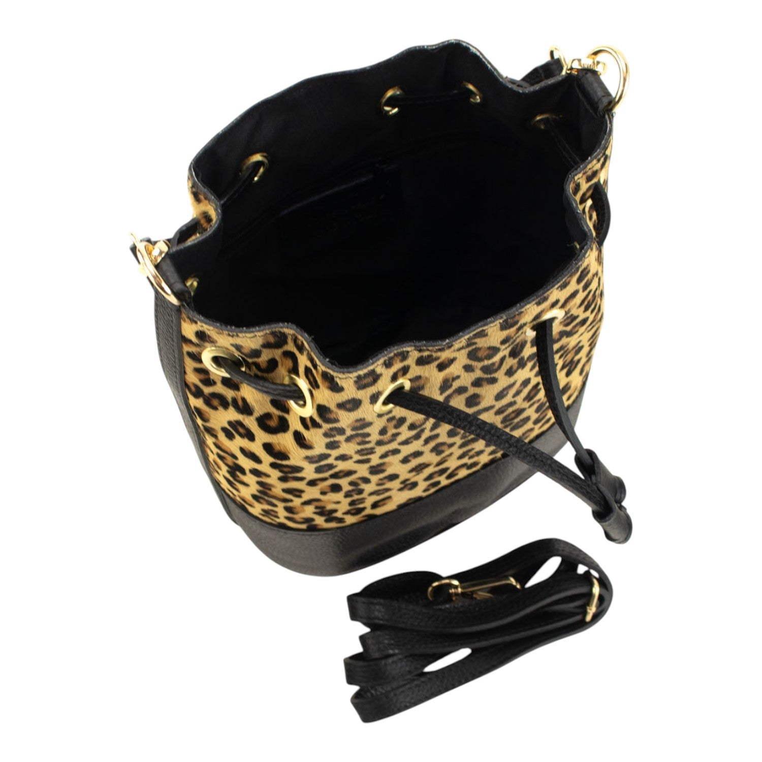 Bolso bombonera en Piel Pregato Ayra Guepardo - KimondoShop