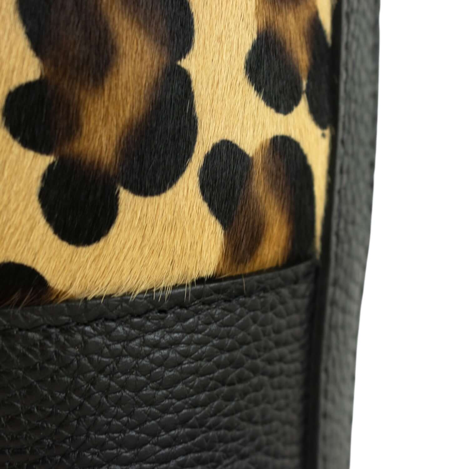 Bolso bombonera en Piel Pregato Ayra Leopardo - KimondoShop