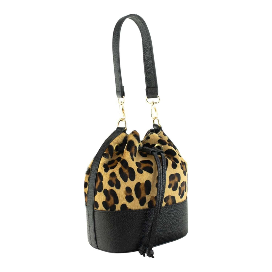 Bolso bombonera en Piel Pregato Ayra Leopardo - KimondoShop