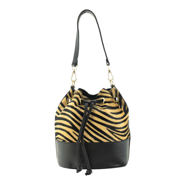 Bolso bombonera en Piel Pregato Ayra Tigre - KimondoShop