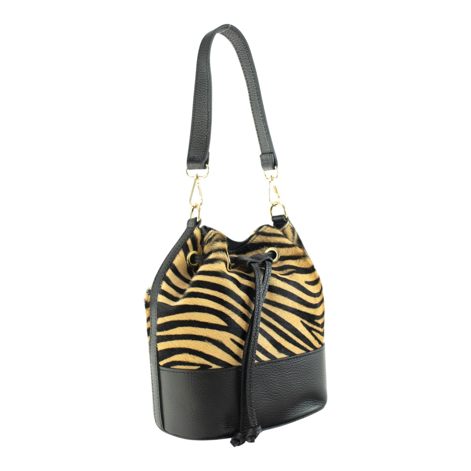 Bolso bombonera en Piel Pregato Ayra Tigre - KimondoShop