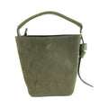 Bolso bucket en Piel Pregato Alessia Ante Verde - KimondoShop