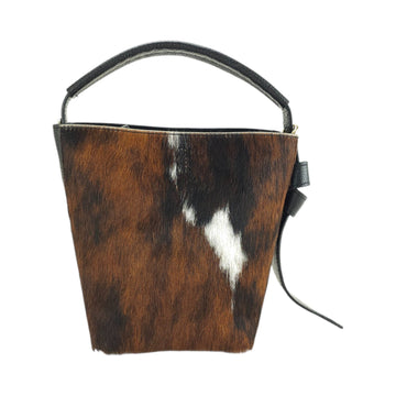 Bolso bucket en Piel Pregato Alessia Premium Brown - KimondoShop