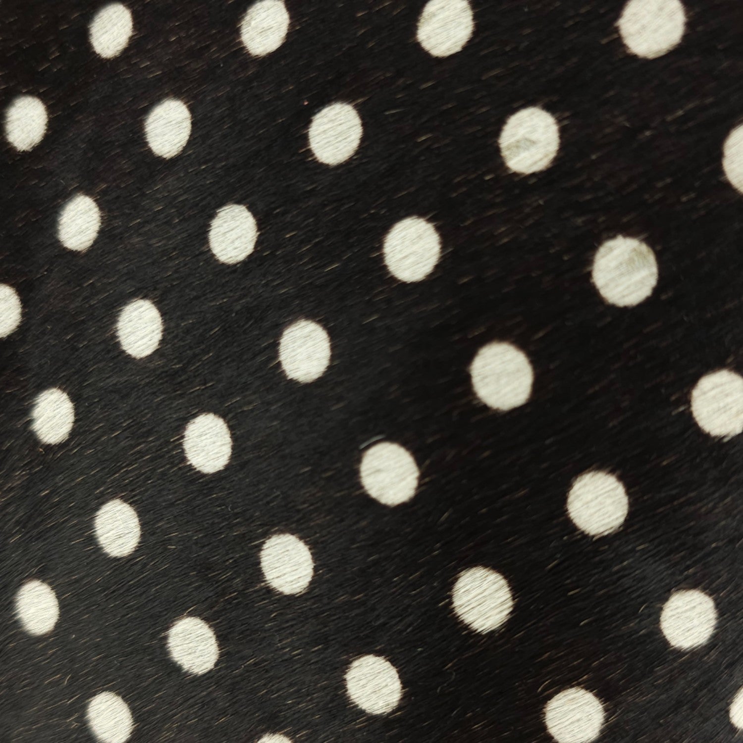 Bolso bucket en Piel Pregato Alessia Premium Topos Negro - KimondoShop