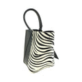 Bolso bucket en Piel Pregato Alessia Premium Zebra - KimondoShop