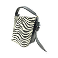 Bolso bucket en Piel Pregato Alessia Premium Zebra - KimondoShop