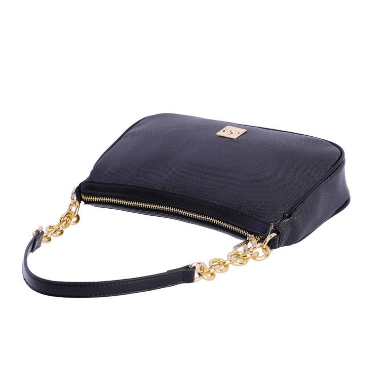 Bolso de hombro Don Algodon Eventos Metallic Negro - KimondoShop