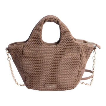Bolso de mano Amichi Luxe Marrón - KimondoShop