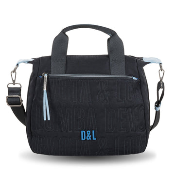 Bolso de mano Devota & Lomba Border Negro - KimondoShop