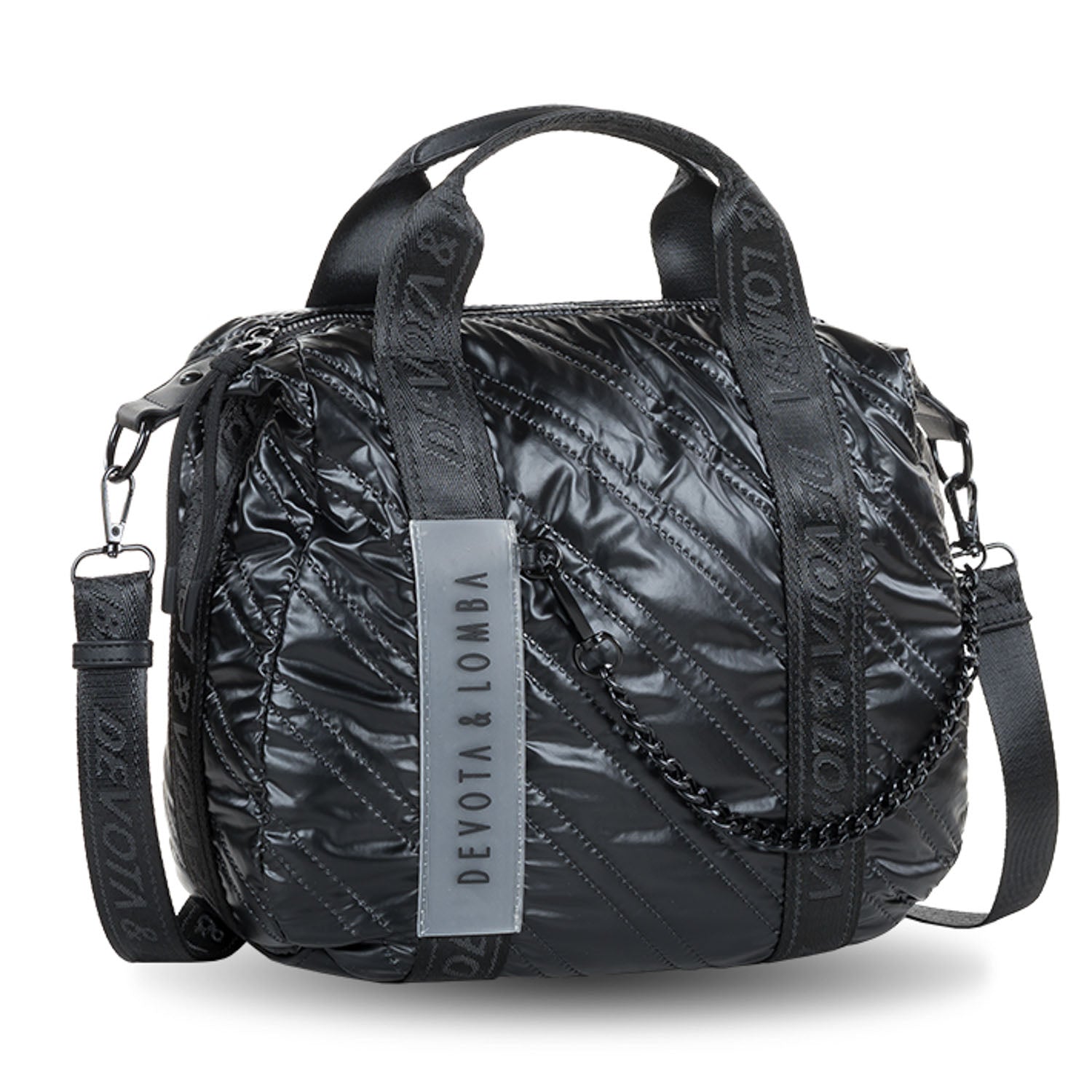 Bolso de mano Devota & Lomba Matt Negro - KimondoShop