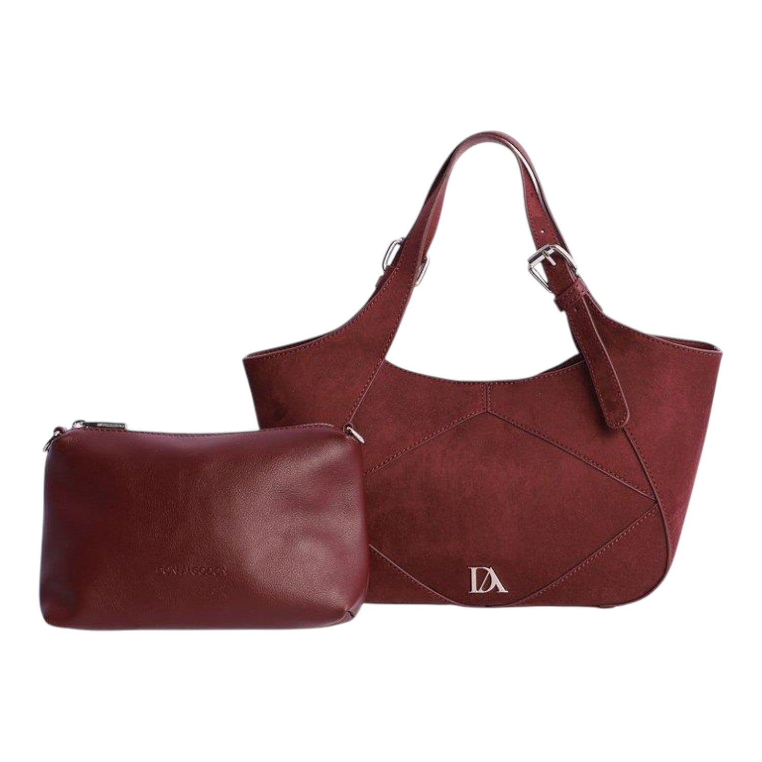 Bolso de mano Don Algodon Urbana Chic Burdeos - KimondoShop