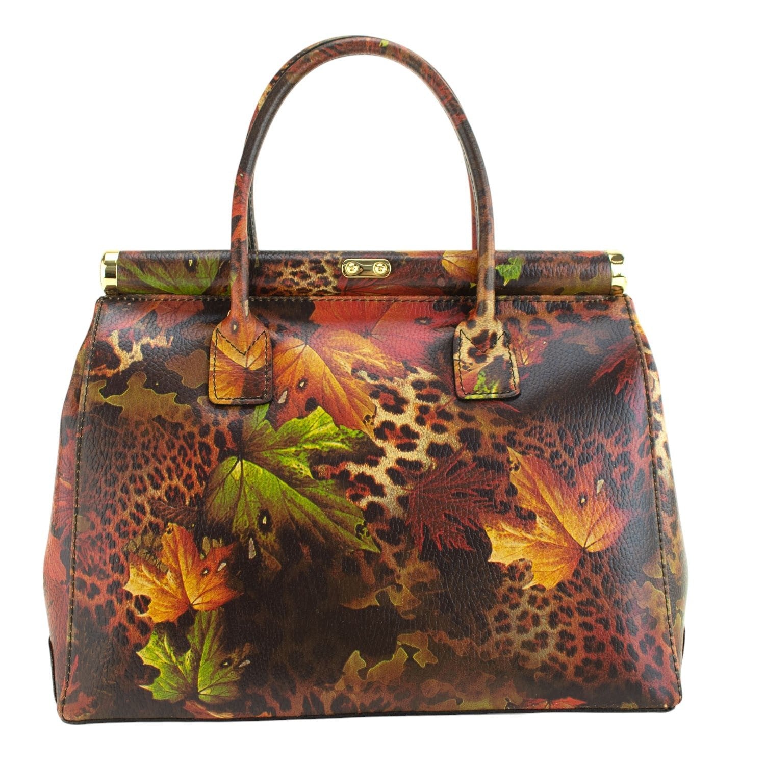 Bolso de mano en Piel Pregato Classic Autumn Animal - KimondoShop