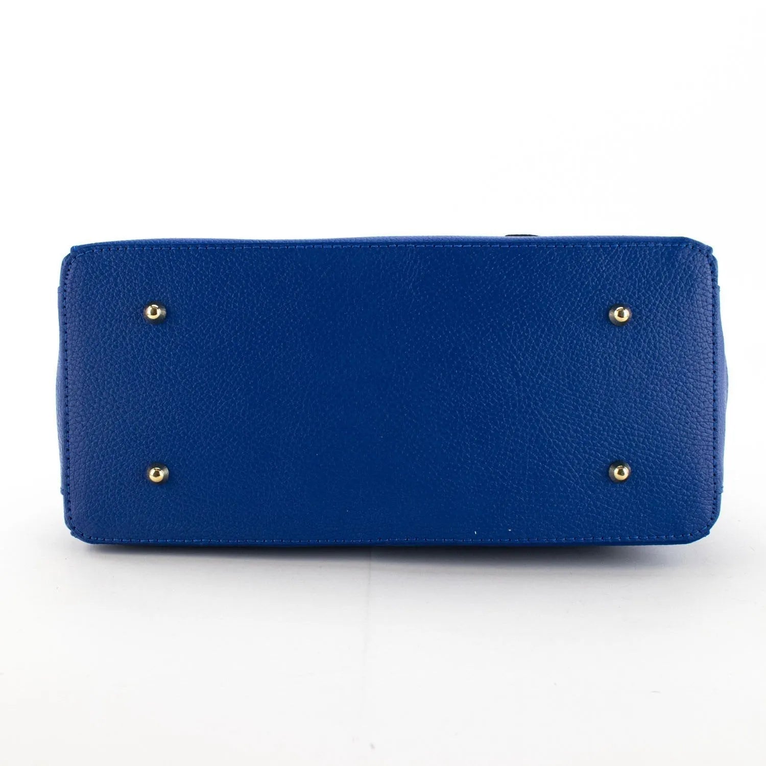 Bolso de mano en Piel Pregato Classic Azul eléctrico - KimondoShop