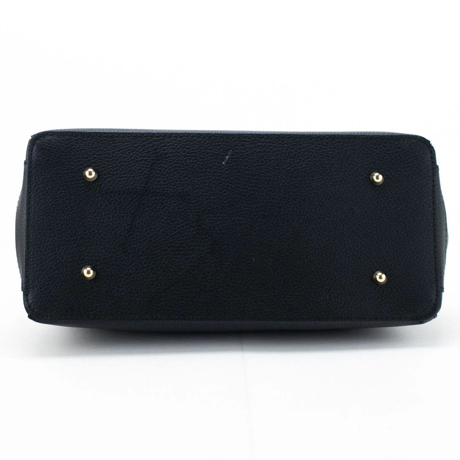 Bolso de mano en Piel Pregato Classic Negro - KimondoShop