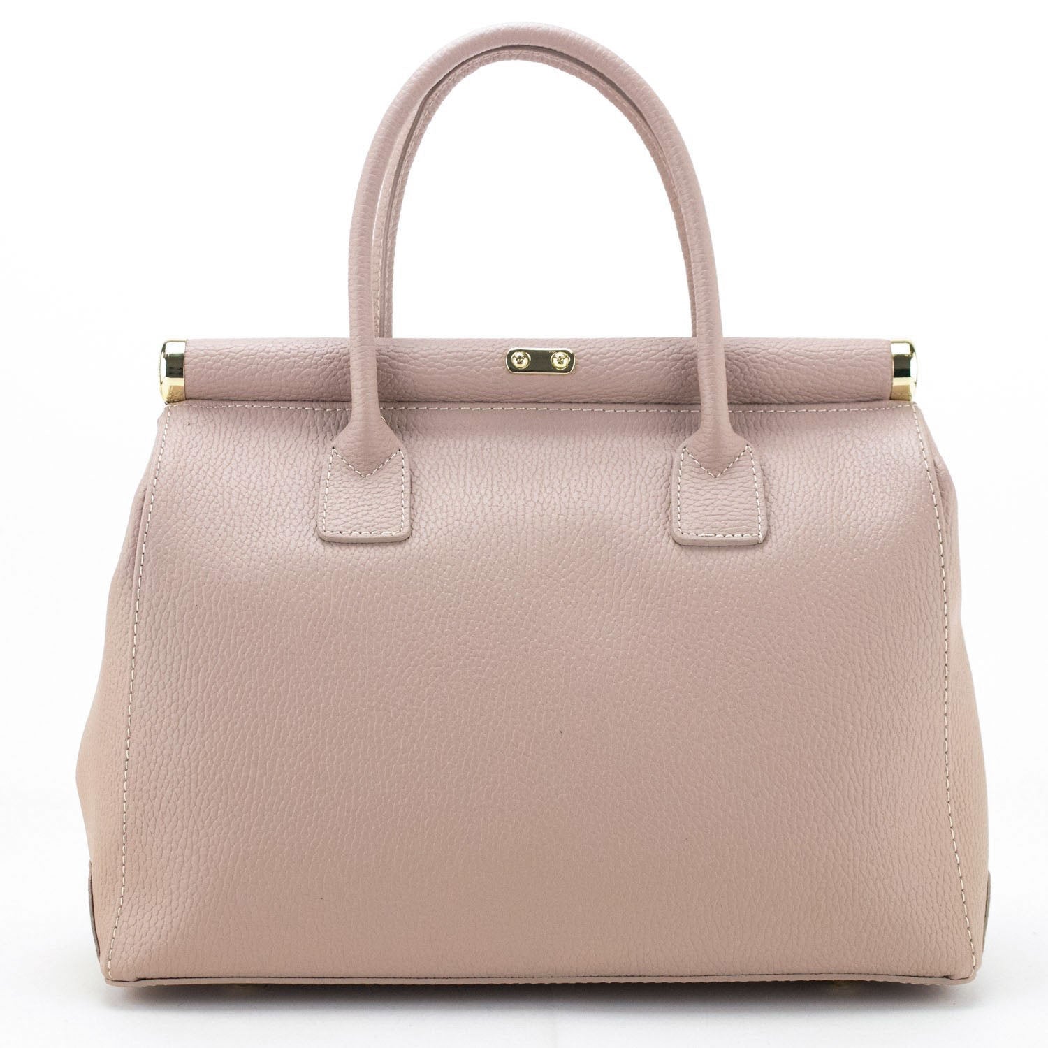 Bolso de mano en Piel Pregato Classic Nude - KimondoShop