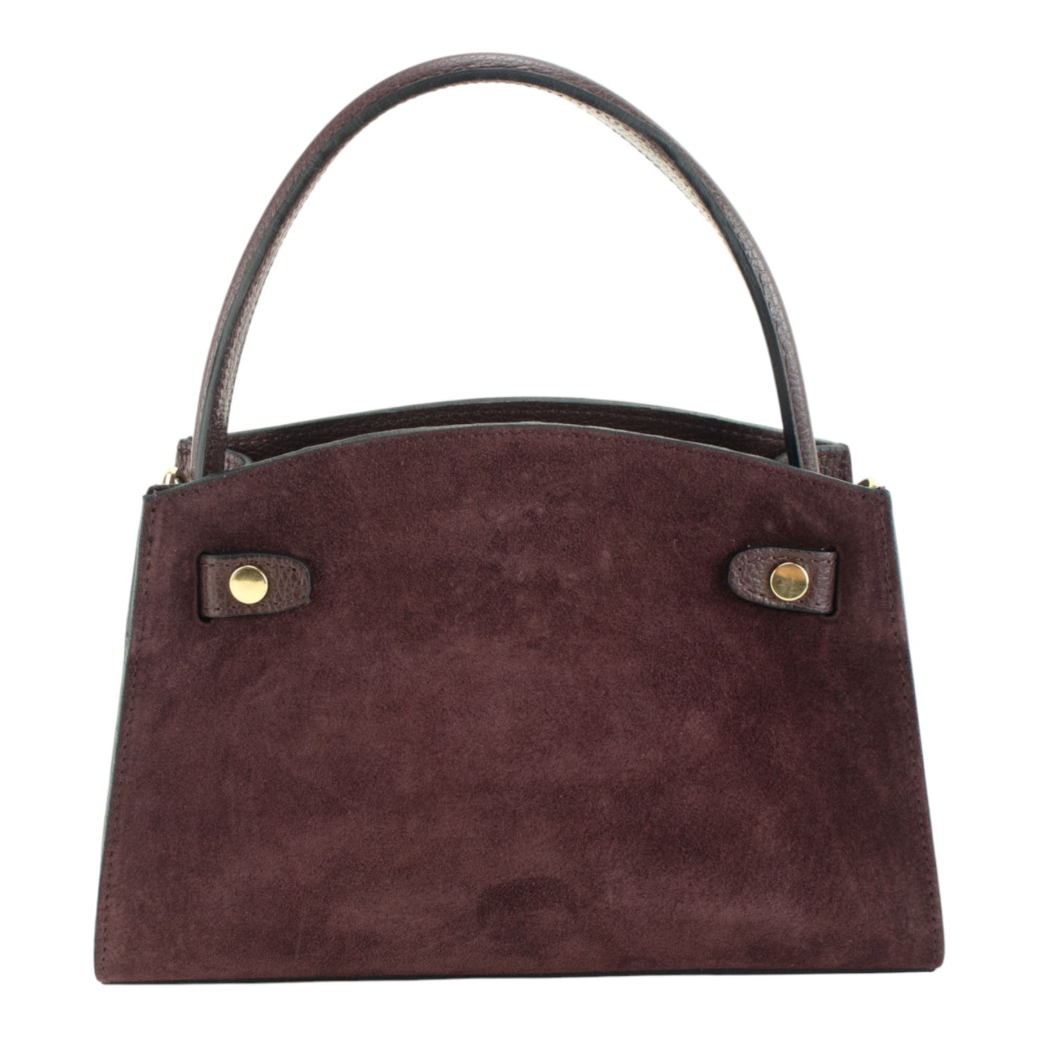 Bolso de mano en piel Pregato Nuit Ante Burdeos - KimondoShop