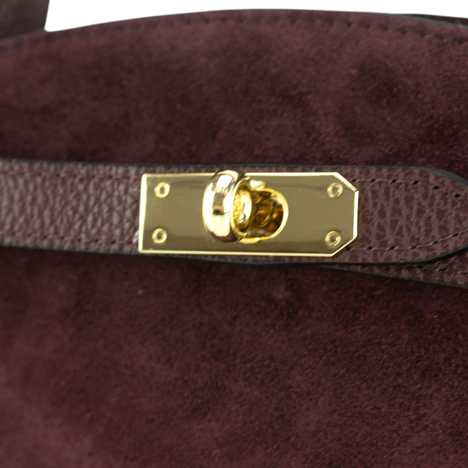 Bolso de mano en piel Pregato Nuit Ante Burdeos - KimondoShop