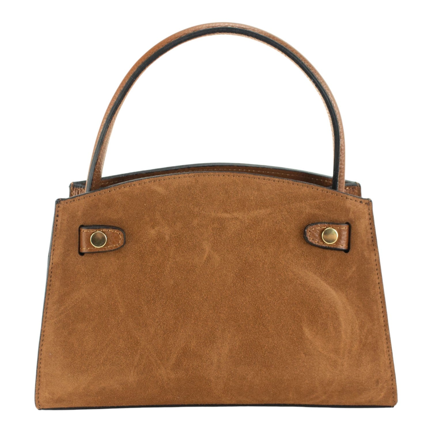 Bolso de mano en piel Pregato Nuit Ante Camel - KimondoShop