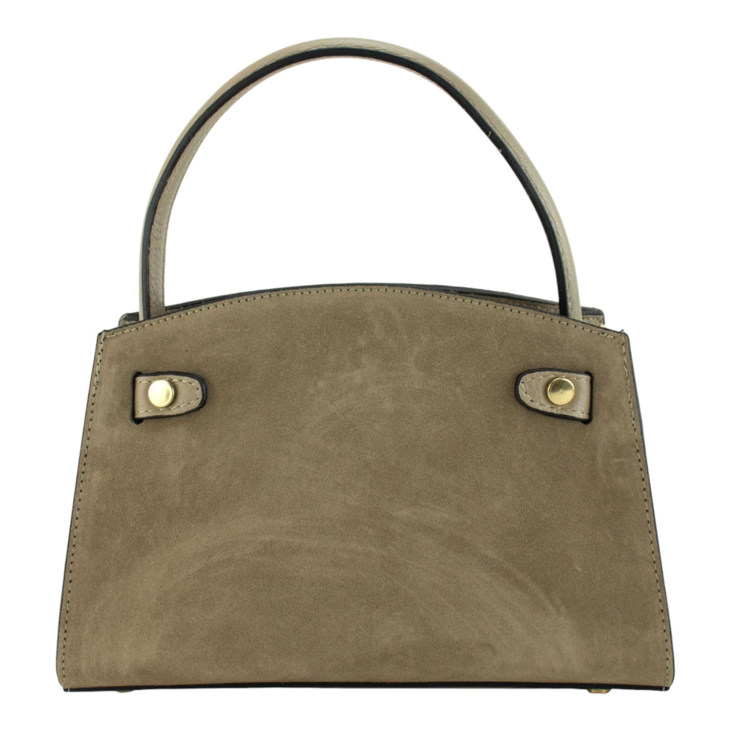 Bolso de mano en piel Pregato Nuit Ante Taupe - KimondoShop