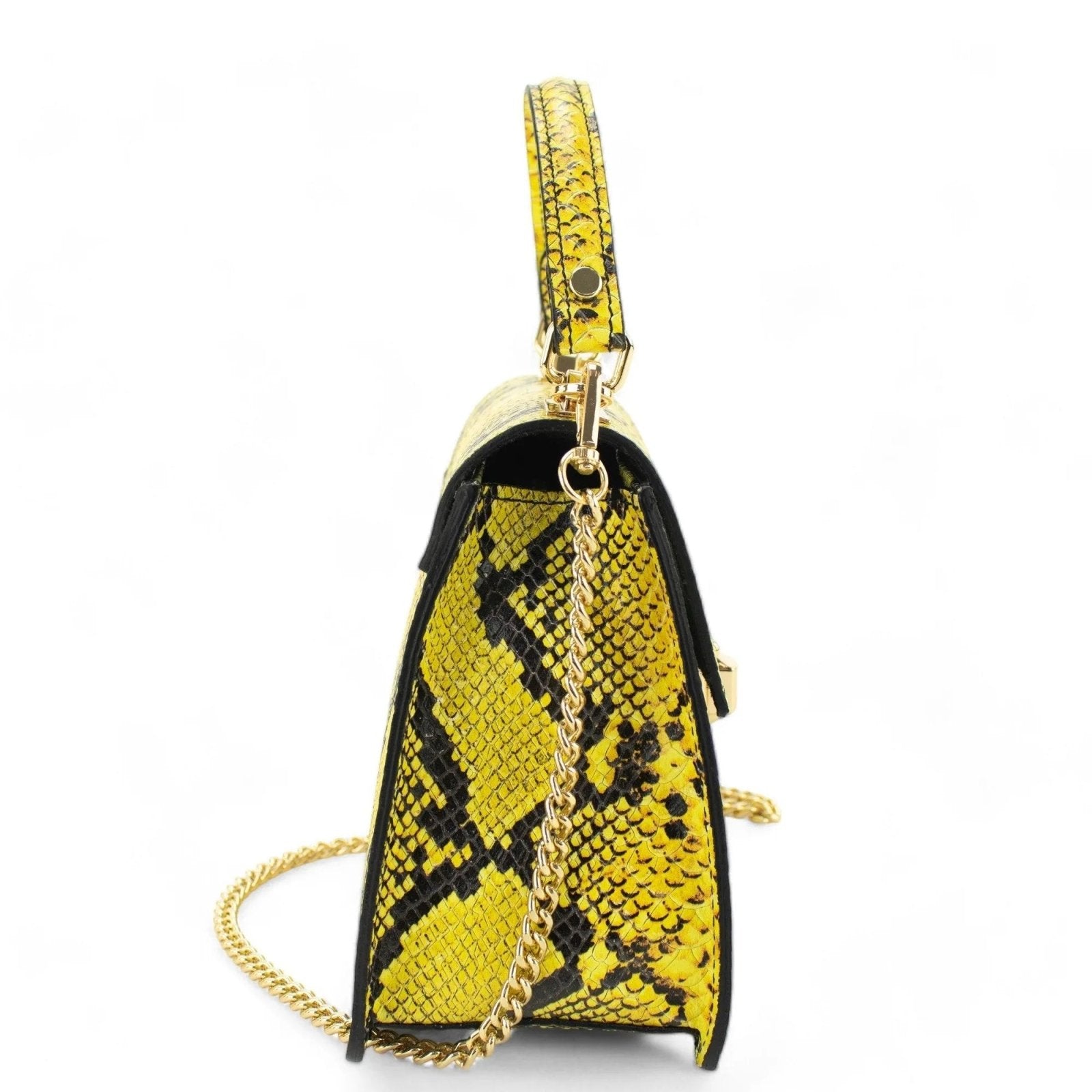 Bolso de mano Piel Pregato Gekko Amarillo - KimondoShop