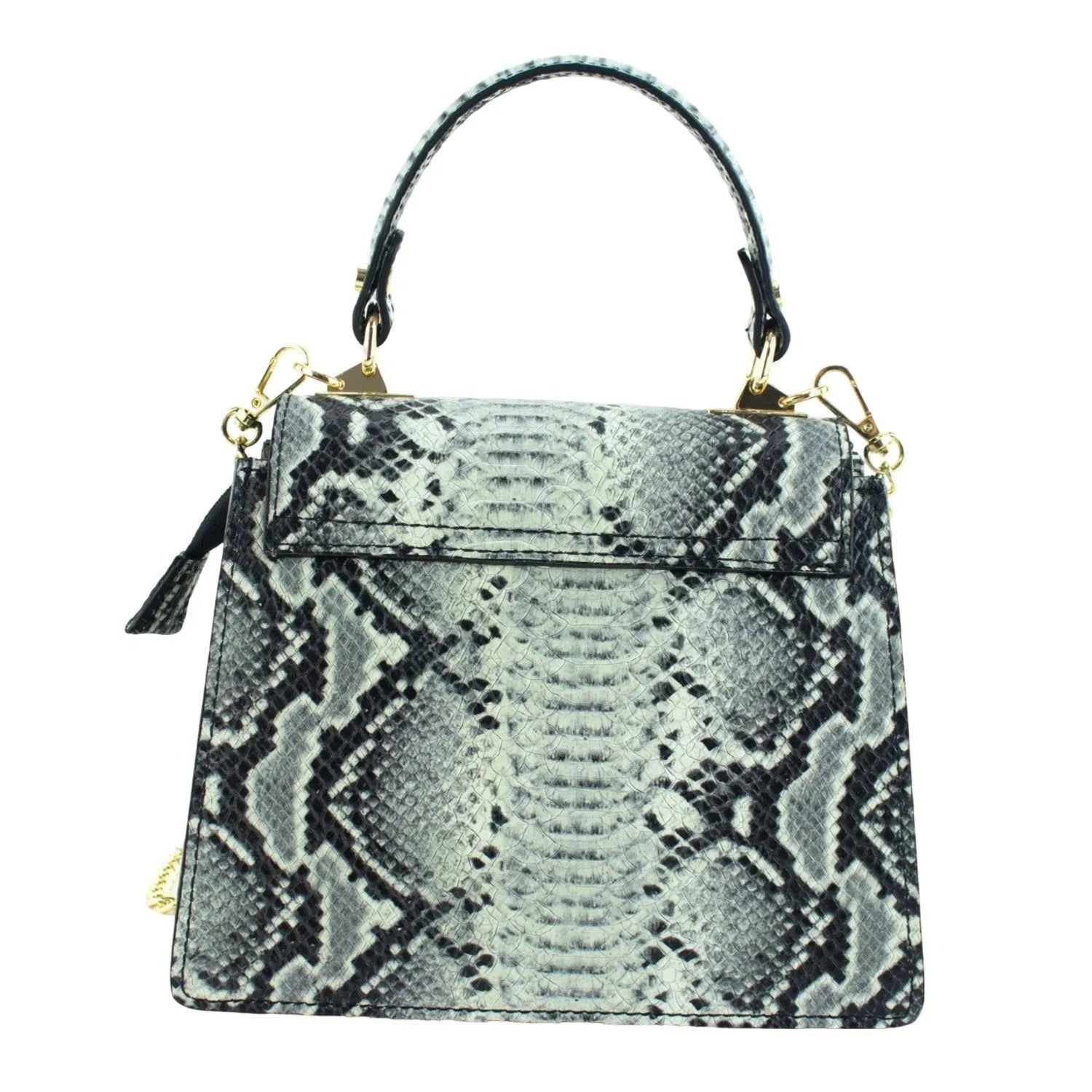 Bolso de mano Piel Pregato Gekko Gris - KimondoShop