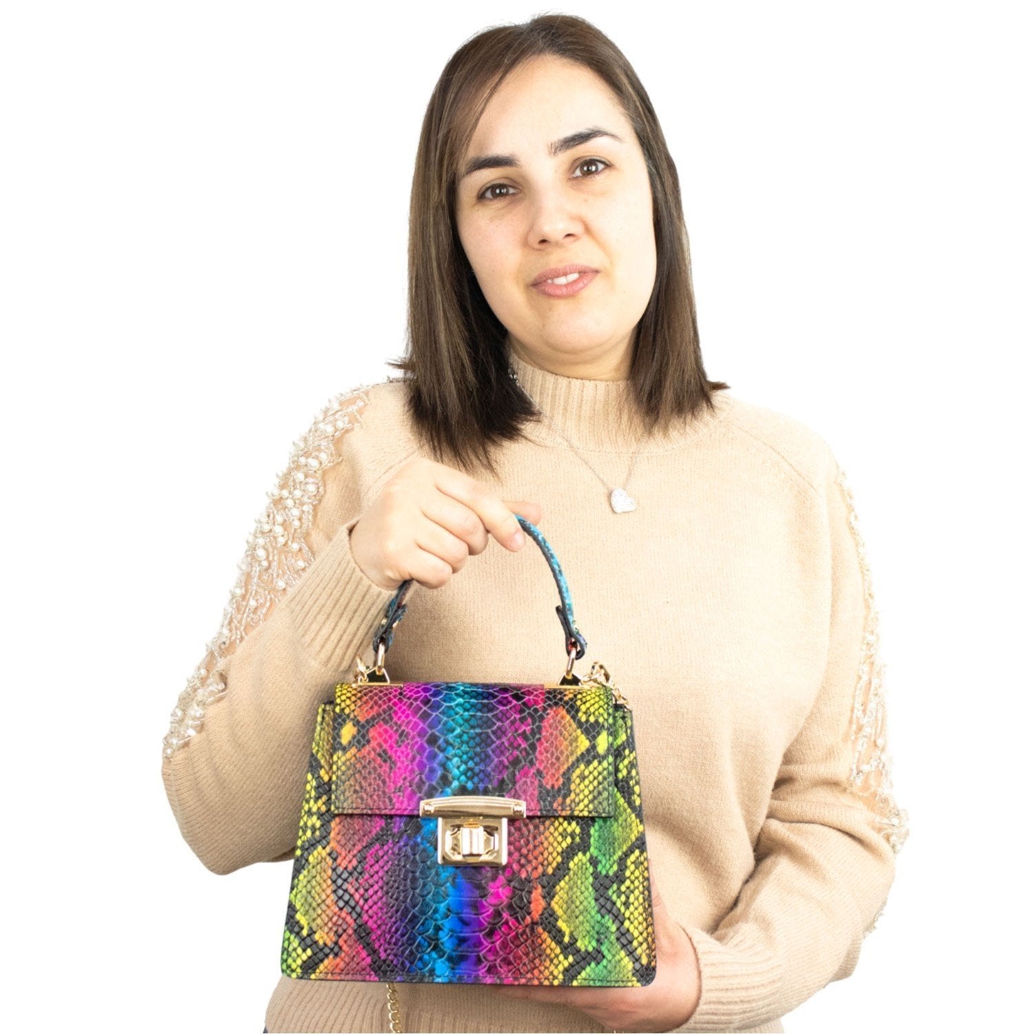 Bolso de mano Piel Pregato Gekko Multi - KimondoShop