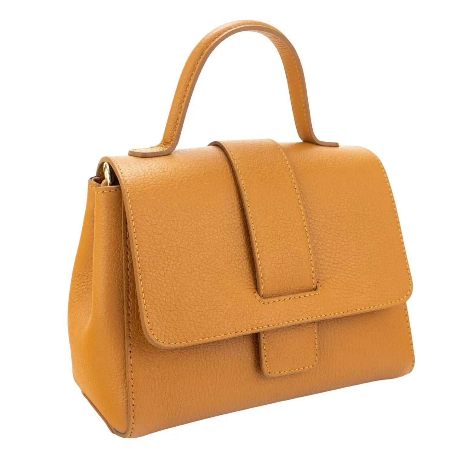 Bolso de Piel Pregato Allegria Camel - KimondoShop